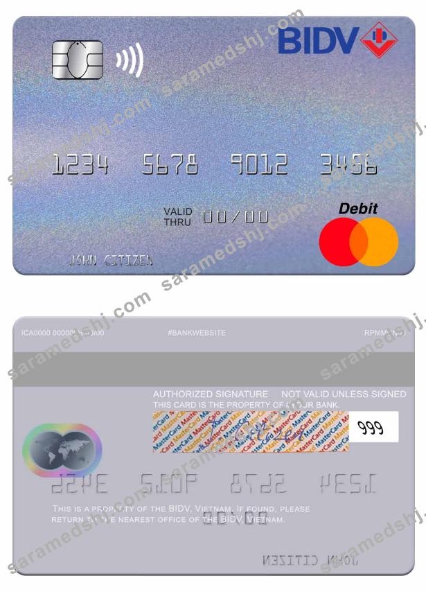 Vietnam BIDV mastercard